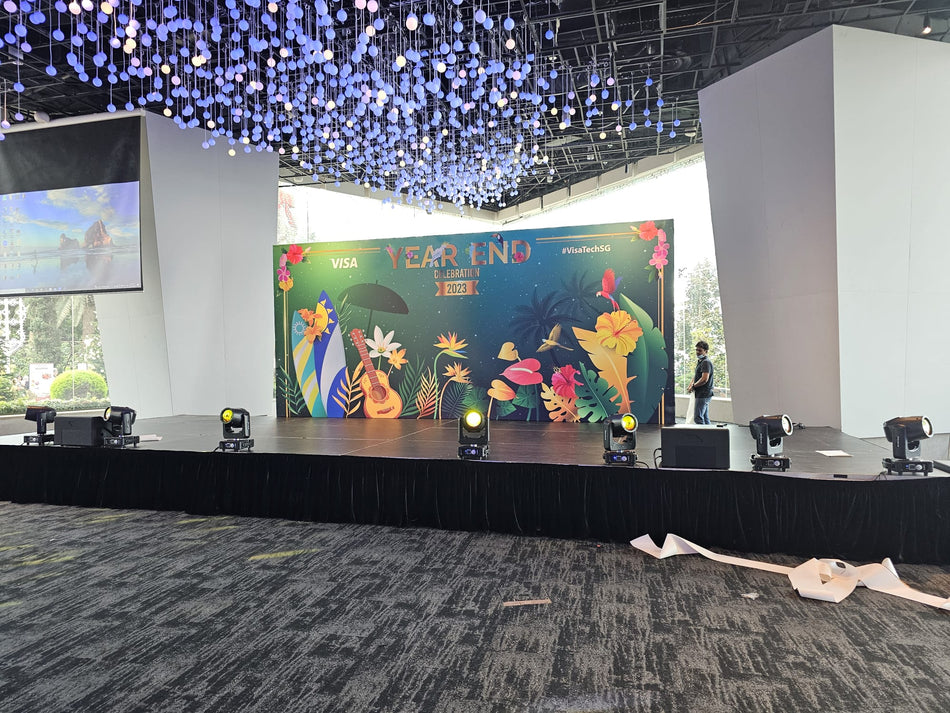 Stage Backdrop (PVC) Singapore - Events Backdrop – Build & Cut
