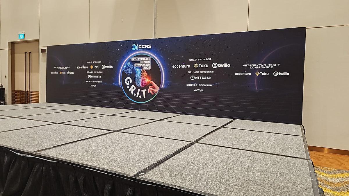 Stage Backdrop (PVC) Singapore - Events Backdrop – Build & Cut